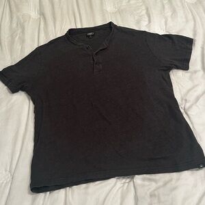 Faherty Black Short Sleeve Tee